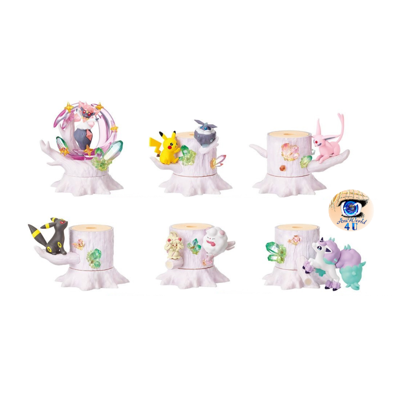 Officiële Pokemon figures re-ment Forest 6 Mysterious Shining location